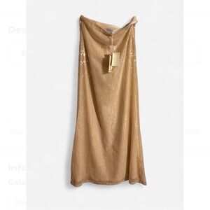 Peppermayo Shimmering Gold Maxi Skirt